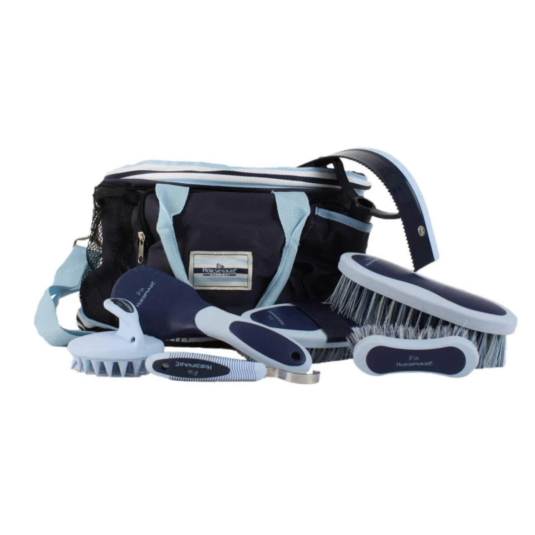 rambo horse grooming kit whitney navy